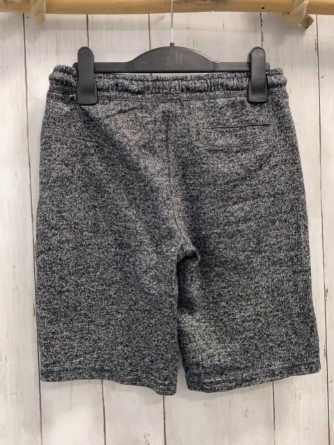   Shorts  Gr. 140  grau hellgrau meliert weiße Schrift Kordel