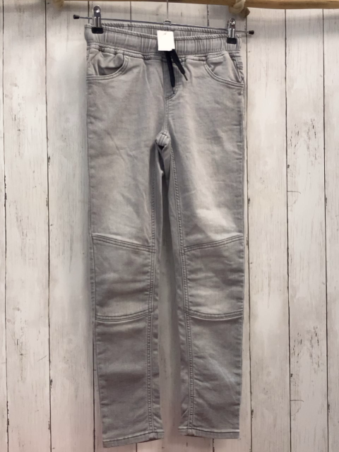 Fitz Hose Gr. 140  grau Jeans schwarze Kordel