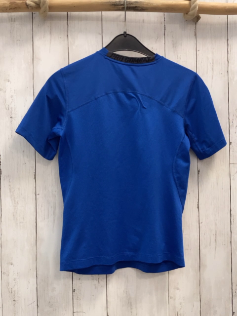 Nike Sportshirt Gr. 140  blau weißer Baseballspieler
