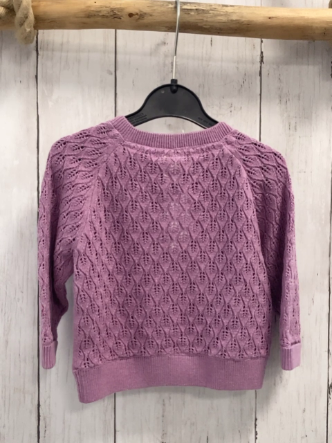 Alana  Pullover  Gr. 68  lavendel Wabenmuster mit Lochmuster 