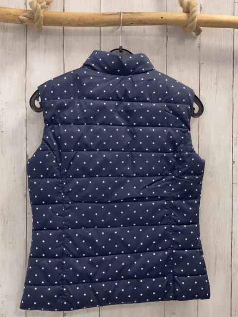 Benetton  Wendeweste  Gr. 158  blau weiße Punkte 