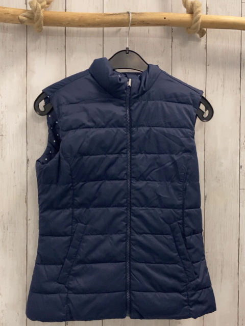 Benetton  Wendeweste  Gr. 158  blau weiße Punkte 