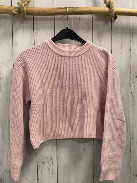 H&M  Pullover  Gr. 146  rosa Strick 