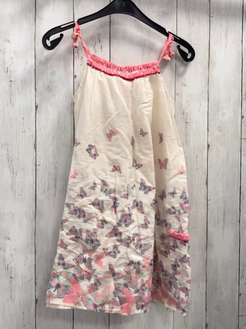 Angels  Kleid  Gr. 134/140  weiß Punkte bunte Schmetterlinge 