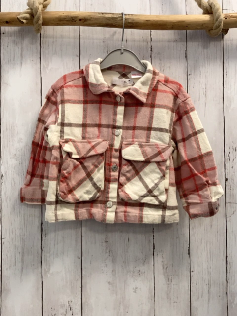 zara Hemd Gr. 98  beige rosa rot kariert