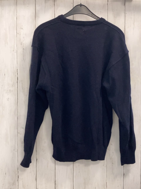 Navy Department  Pullover  Gr. 164/170  blau Strick graue Aufnäher 