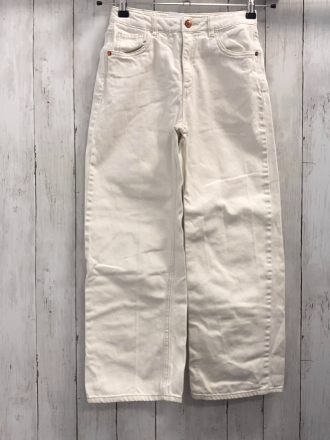   Hose  Gr. 146  weiß beige Nähte Bund verstellbar 