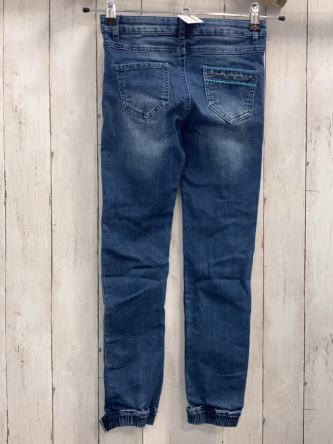 Desigual  Hose  Gr. 146/152  blau Jeans bestickt 