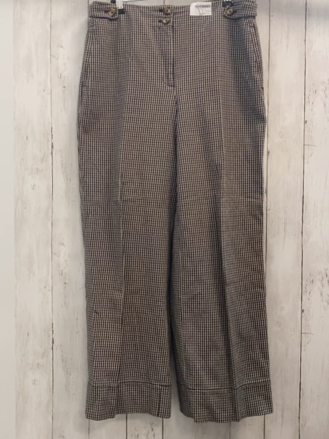 Massimo Dutti  Hose  Gr. 42  schwarz braun beige gemustert 