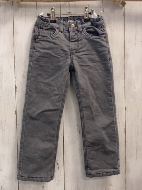  Hose Gr. 110  grau Jeans gefüttert Bund verstellbar