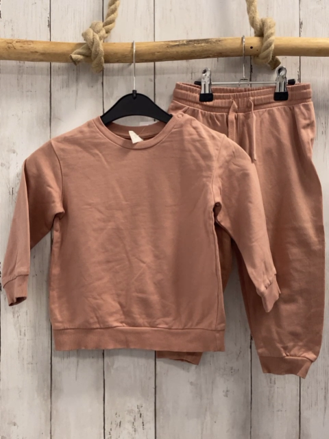 2tlg H&M  Pullover + Jogginghose  Gr. 92  lachs 