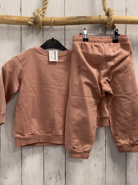 2tlg H&M  Pullover + Jogginghose  Gr. 92  lachs 