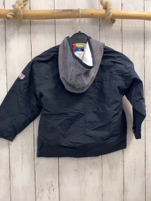   Jacke  Gr. 92  blau blau weiß gestreifte Kapuze 