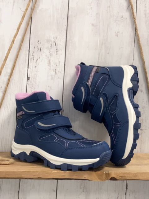 neu  Boots Gr. 32  blau rosa Nähte + Futter 