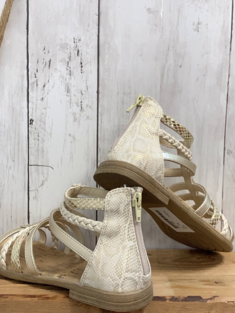   Sandalen  Gr. 34  golden zT mit Glitzer 