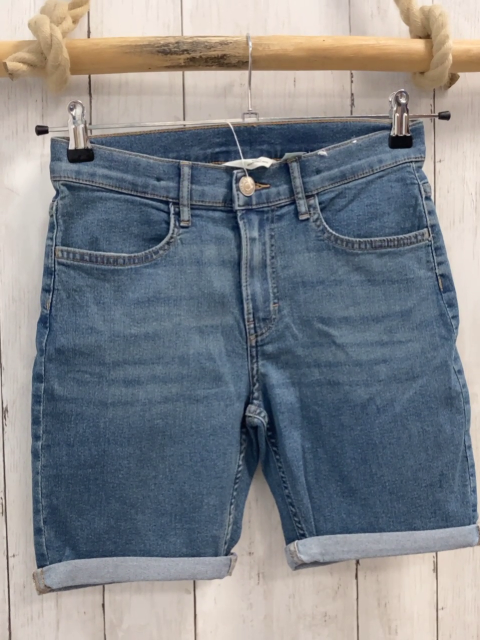 H&M  Shorts  Gr. 152  blau Jeans Umschlag Bund verstellbar 
