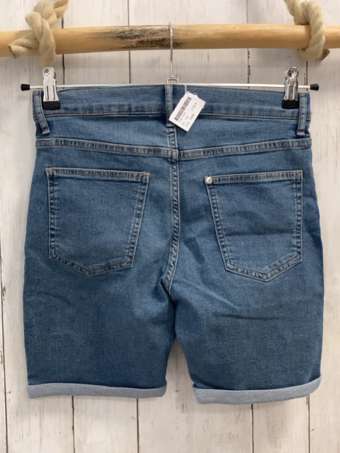 H&M  Shorts  Gr. 152  blau Jeans Umschlag Bund verstellbar 