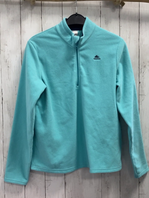 Decathlon  Pullover  Gr. 164  mint Fleece Reißverschluss 