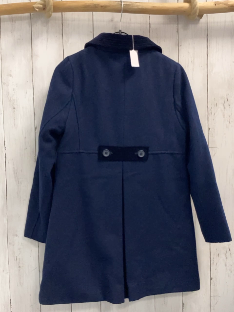 Mini Boden Mantel Gr. 140  blau 58 % Wolle Kragen