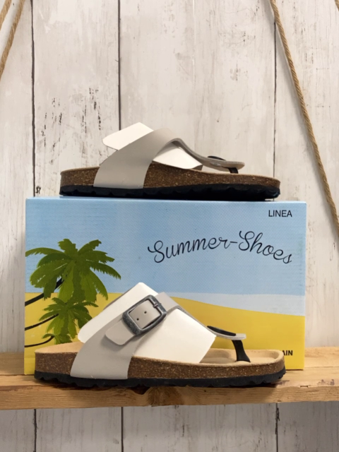 neu  Sandalette  Gr. 32  hellgrauer Riemen 