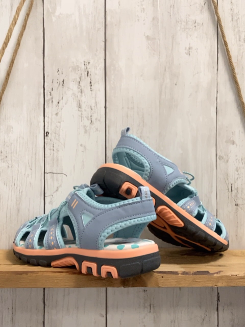 neu  Halbsandalen  Gr. 33  mint hellblau apricot 