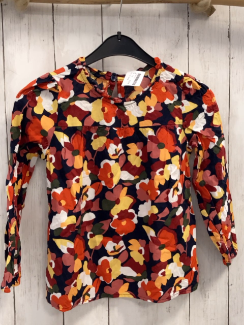 S´Oliver  Bluse  Gr. 116  blau bunte Blumen 