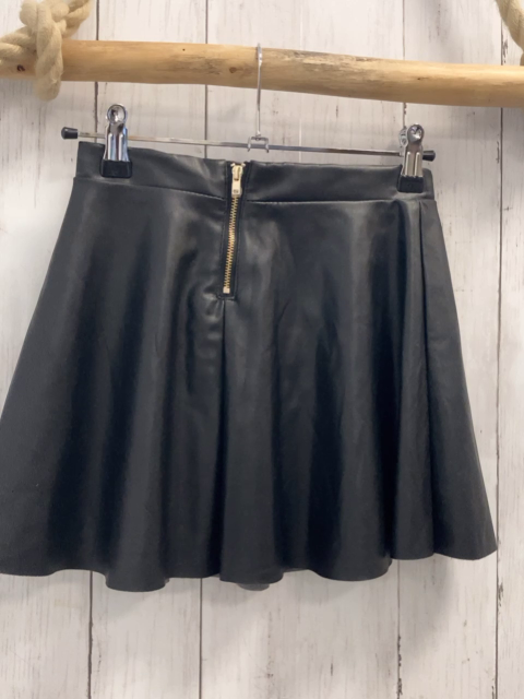 H&M  Rock Gr. 128  schwarz lederoptik 
