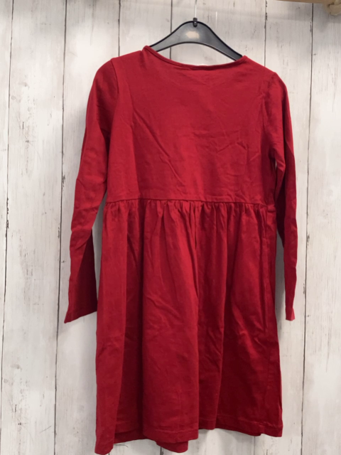 H&M Kleid  Gr. 122  rot weißer Kragen mit goldener Glitzerschleifge PInguin mit Zuckerstange 