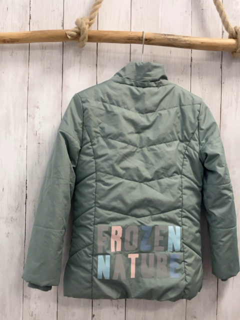 Zebralino  Jacke  Gr. 122  mint weißes Plüschfutter (Kapuze fehlt)