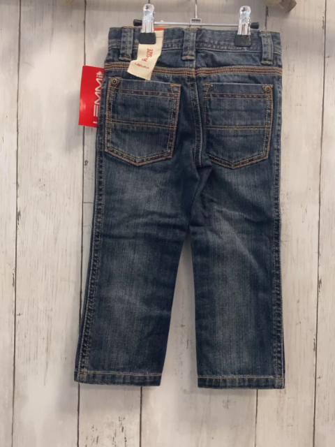 neu Lemmi  Hose  Gr. 92  blau Jeans orange Nähte Bund verstellbar