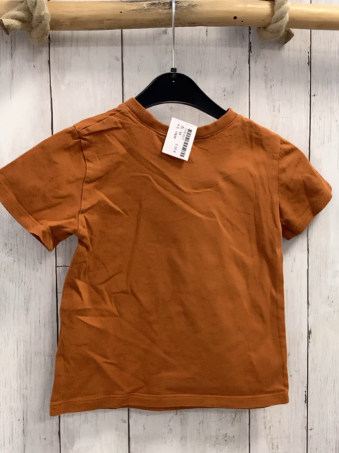 H&M  T-Shirt  Gr. 98  rost weißer Dinokopf + Schrift 