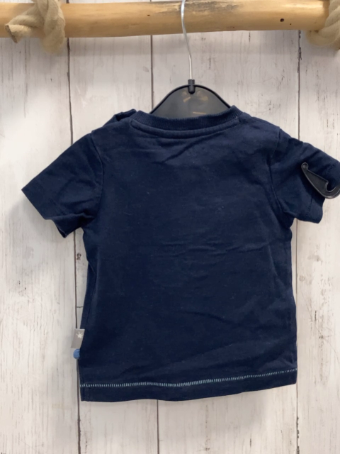 Sigikid  T-Shirt  Gr. 68  blau graues Krokodil mit Drink 