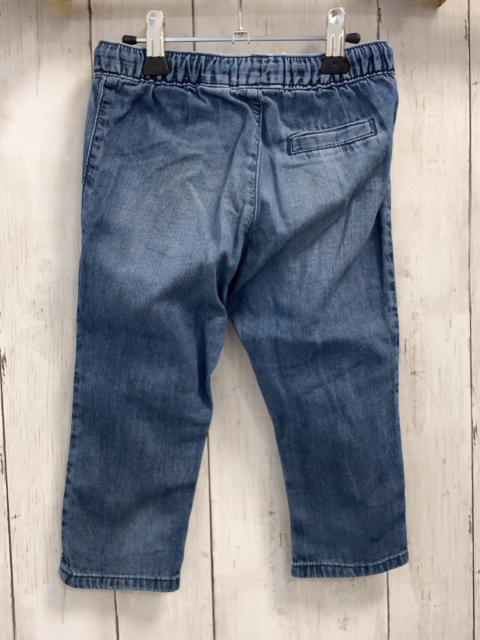 H&M  Hose  Gr. 86  blau Jeans weiße Kordel