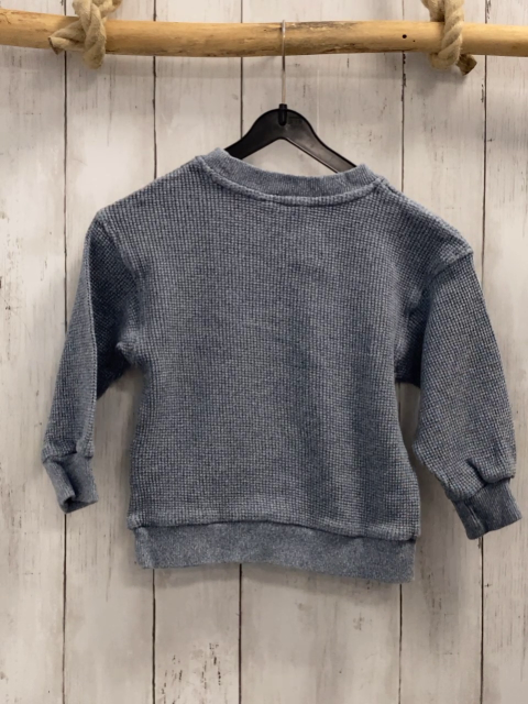 H&M Pullover  Gr. 110  hellgrau weiß meliert Strick 