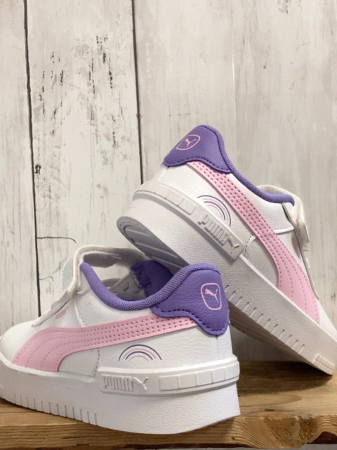 neu Puma  Schuhe  Gr. 32  weiß rosa lila Ferse + Bund 