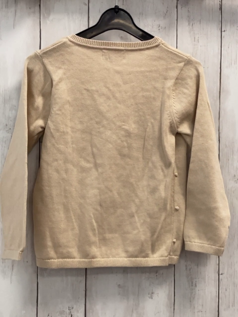 neu  Pullover  Gr. 104  creme Strick seitliche geknöpfe Noppen 