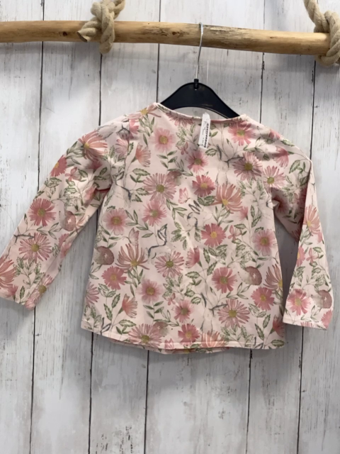 Next  Langarmshirt  Gr. 98  rosa Blumen Igel Hase 