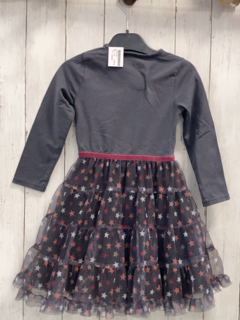 Disney  Kleid  Gr. 110  graues Obeteil mit Minnie Mouse Tüllüberrock mit bunten Sternen 