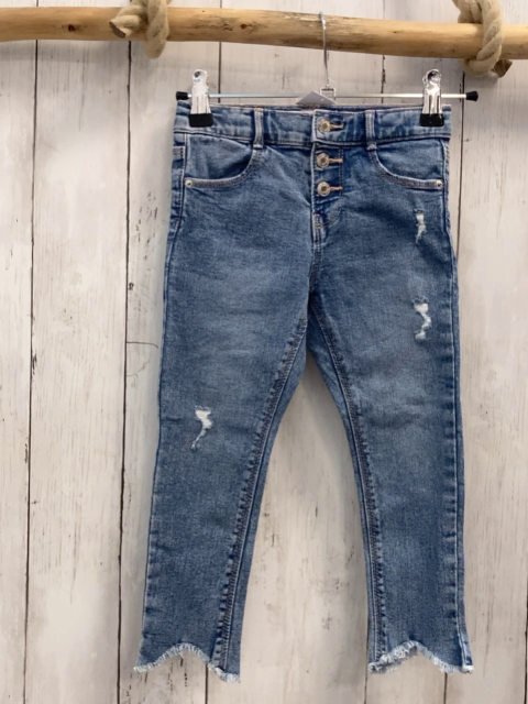Zara  Hose  Gr. 104  blau Jeans Bund verstellbar 