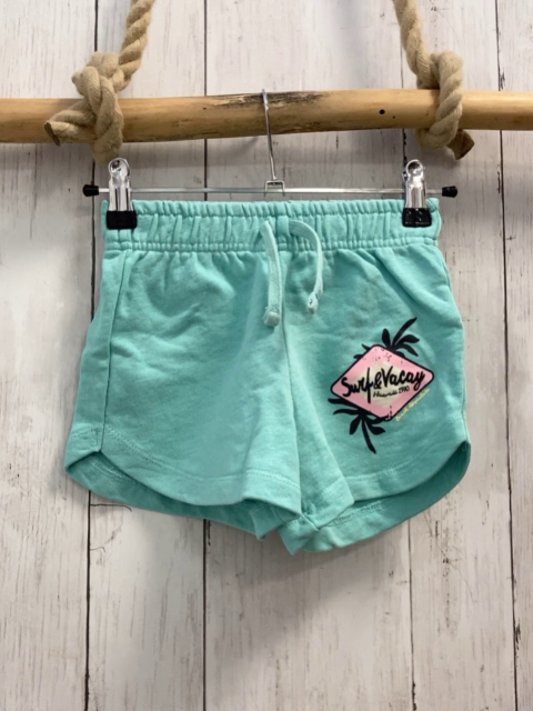 Zara  Shorts  Gr. 122  mint Schild schwarze Blätter 