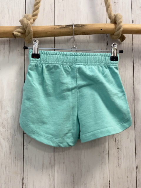 Zara  Shorts  Gr. 122  mint Schild schwarze Blätter 