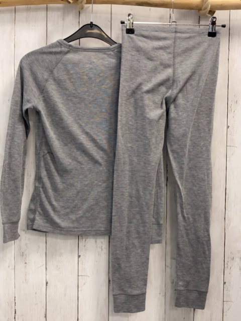 2tlg Odlo  Skiunterwäsche  Gr. 140  Shirt + Leggings grau 
