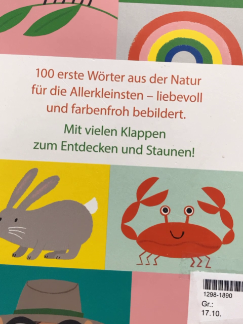   Pappbuch 100 erste Wörter Natur 