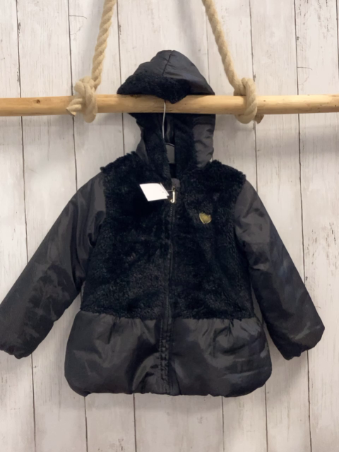 Juicy Couture Jacke Gr. 92  schwarz mit Plüschteilen