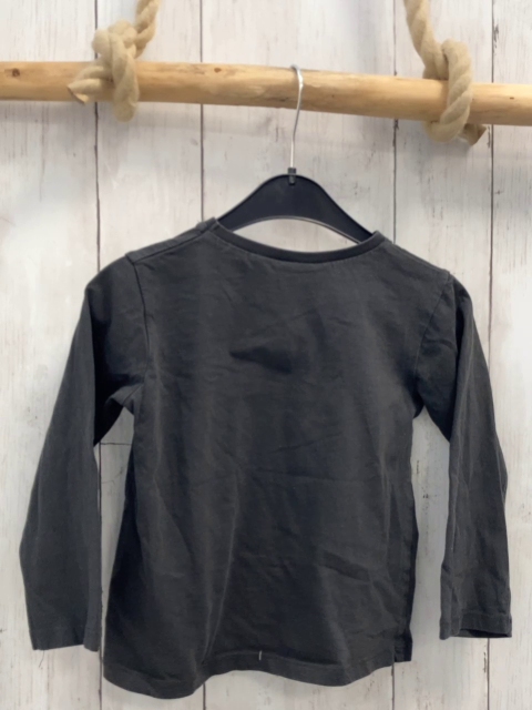 zara Langarmshirt Gr. 104  grau Fuchsköpfe