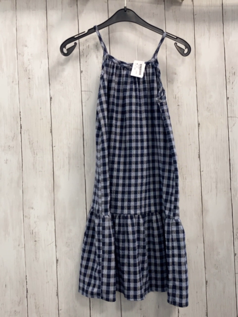 zara Kleid Gr. 128  blau hellblau kariert