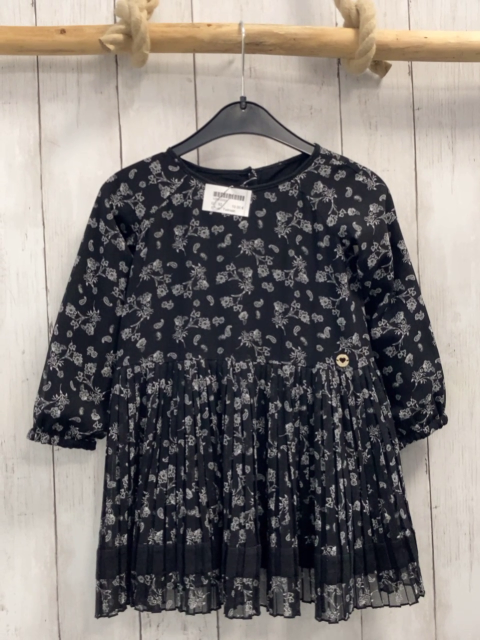 Twinset Kleid Gr. 92  schwarz weiße Blumen