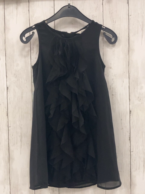 H&M  Kleid  Gr. 104  schwarz Netzrüschen 