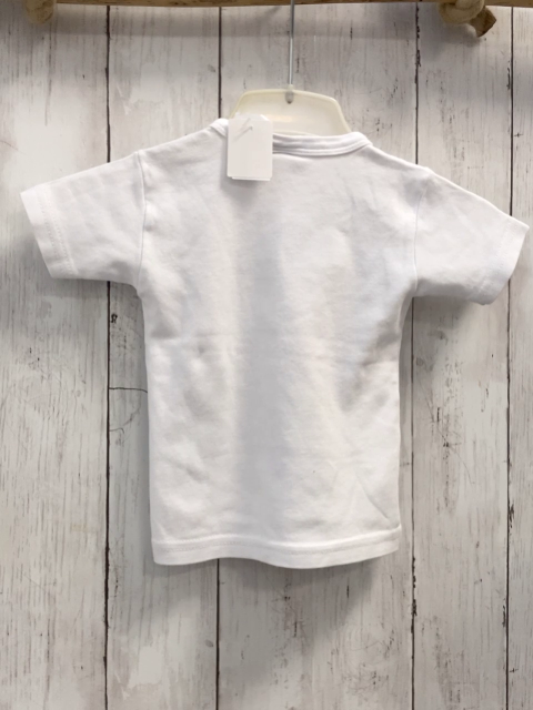 Paul Smith  T-Shirt  Gr. 86  weiß buntes Mofa Schrift 