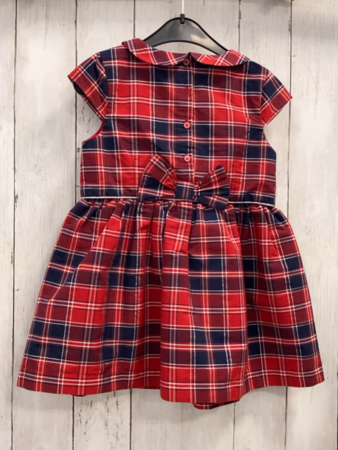 Sergent Major  Kleid  Gr. 104  rot blau weiß silber kariert 